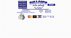 Desktop Screenshot of dillonsautosalvage.com